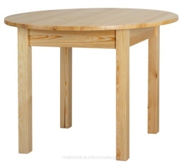 Stół okrągły nierozkładany Modern sosnowy MD