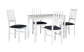 Stół Max 2(60X110) + 4 krzesła Bos 4 DRM