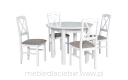 Stół Poli 1 rozkładany + 4 krzesła Nilo 11 DRM