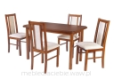 Stół Max 4 (70x120/150) + 4 Krzesła Boss 14 DRM
